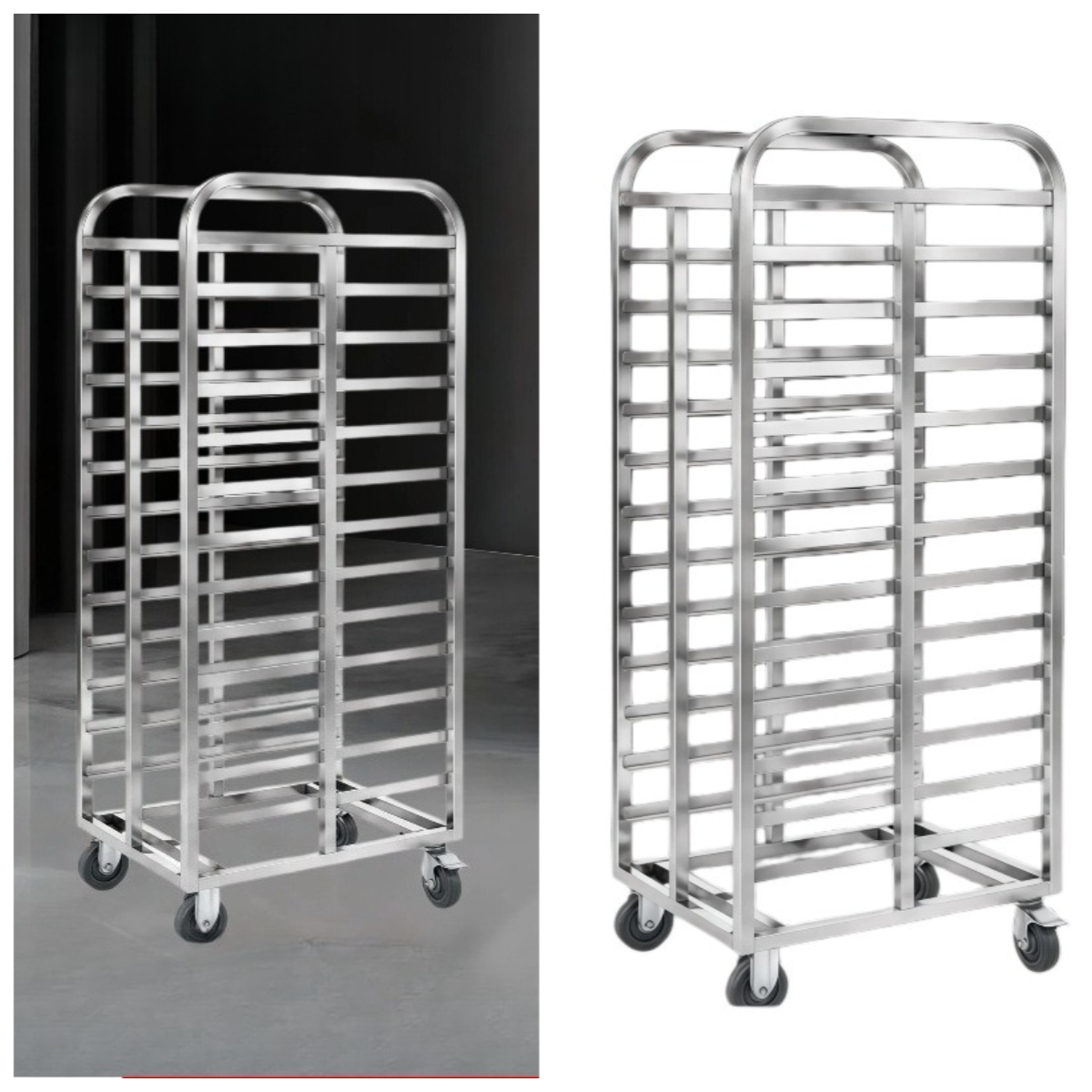 Kitchen Baking Cart - Paslanmaz Çelik Çok Katmanlı Fırın Tepsisi