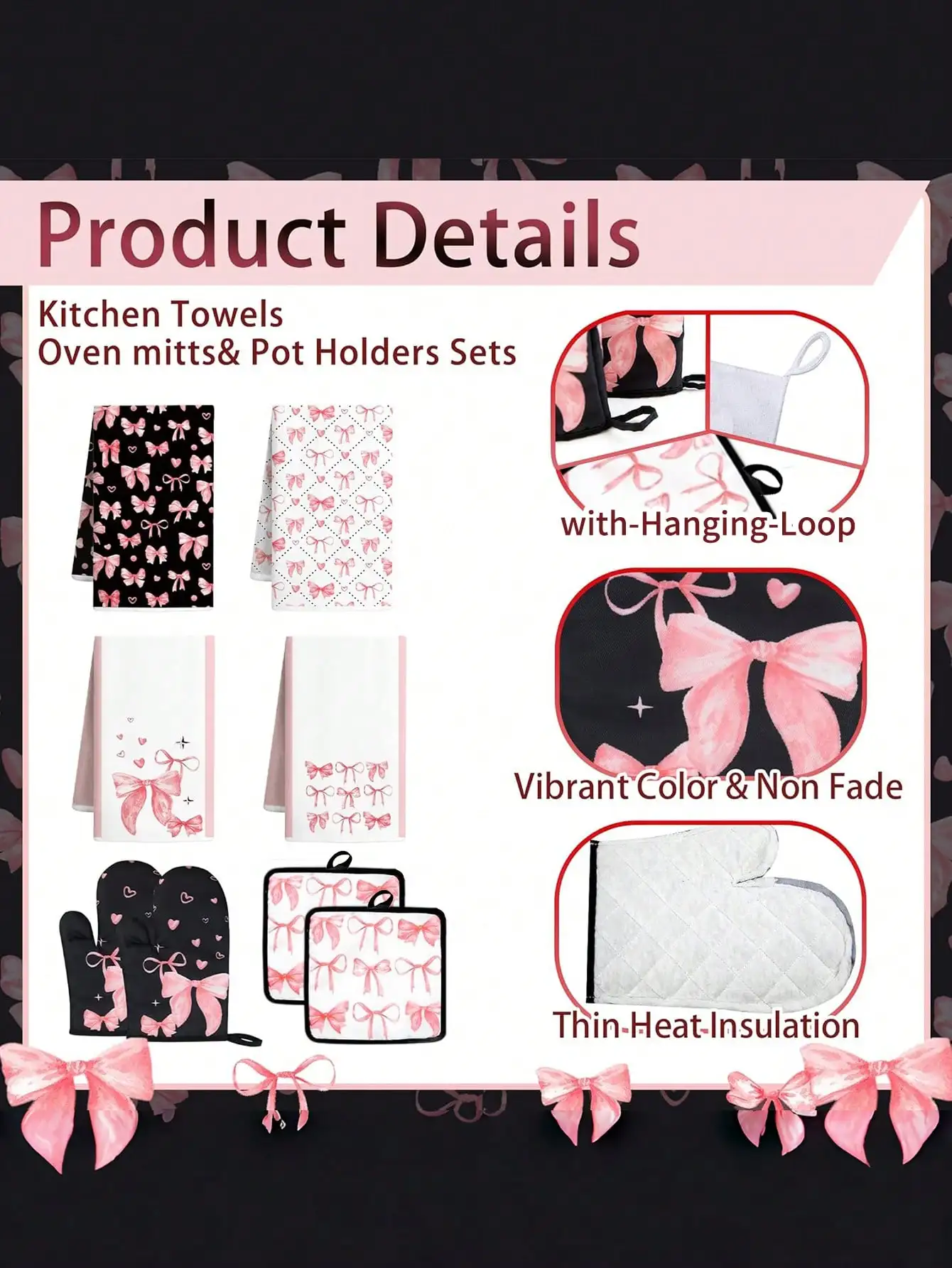 10 Parçalık Pembe Kurdeleli Mu - Baking Kitchen Set incelemesi ve fiyatı